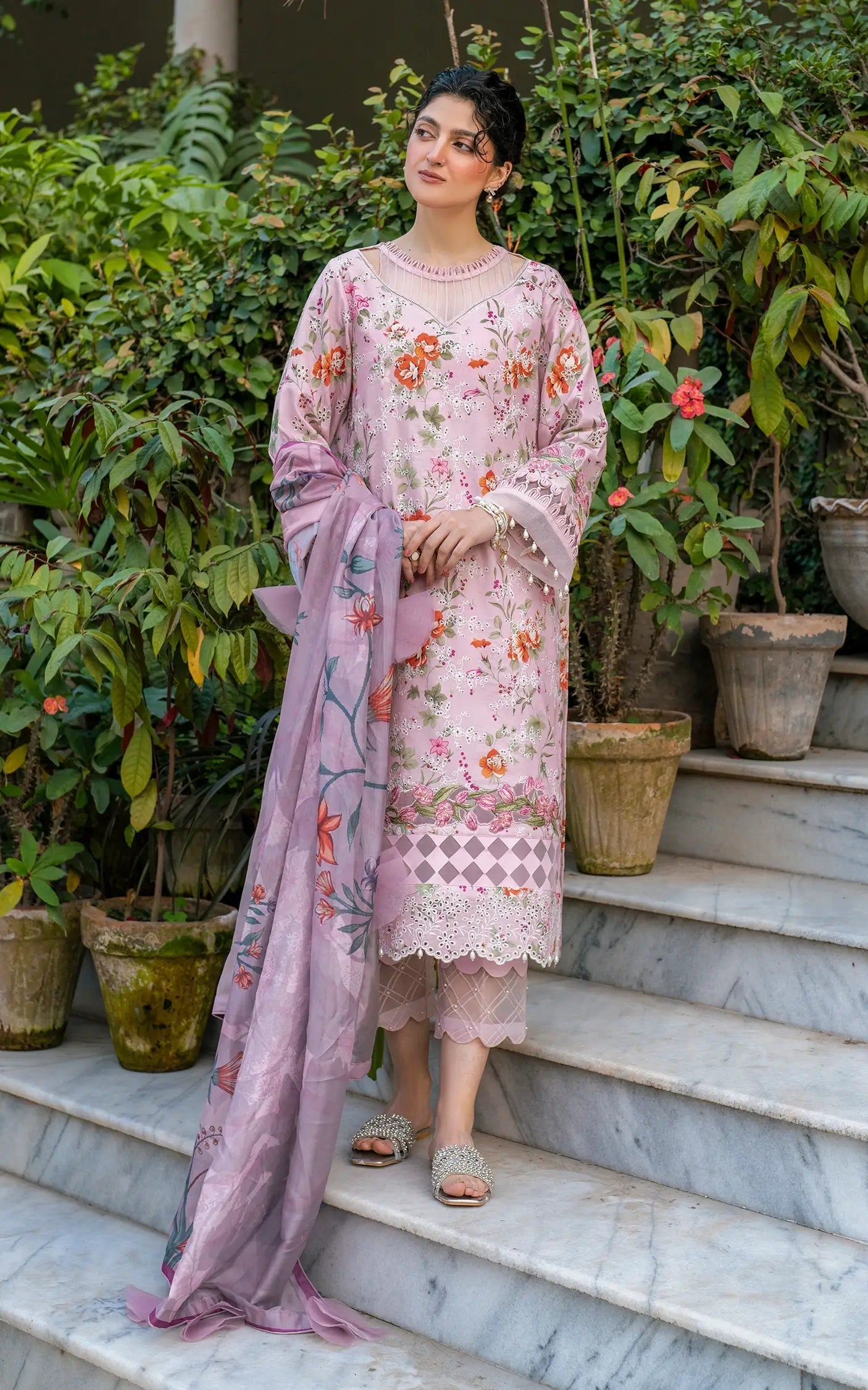 Asifa and Nabeel | Gulkari Summer 25 | Blossom Zephyr (GKL-09) - Official Asifa and Nabeel stockist in UK - Sakeena London