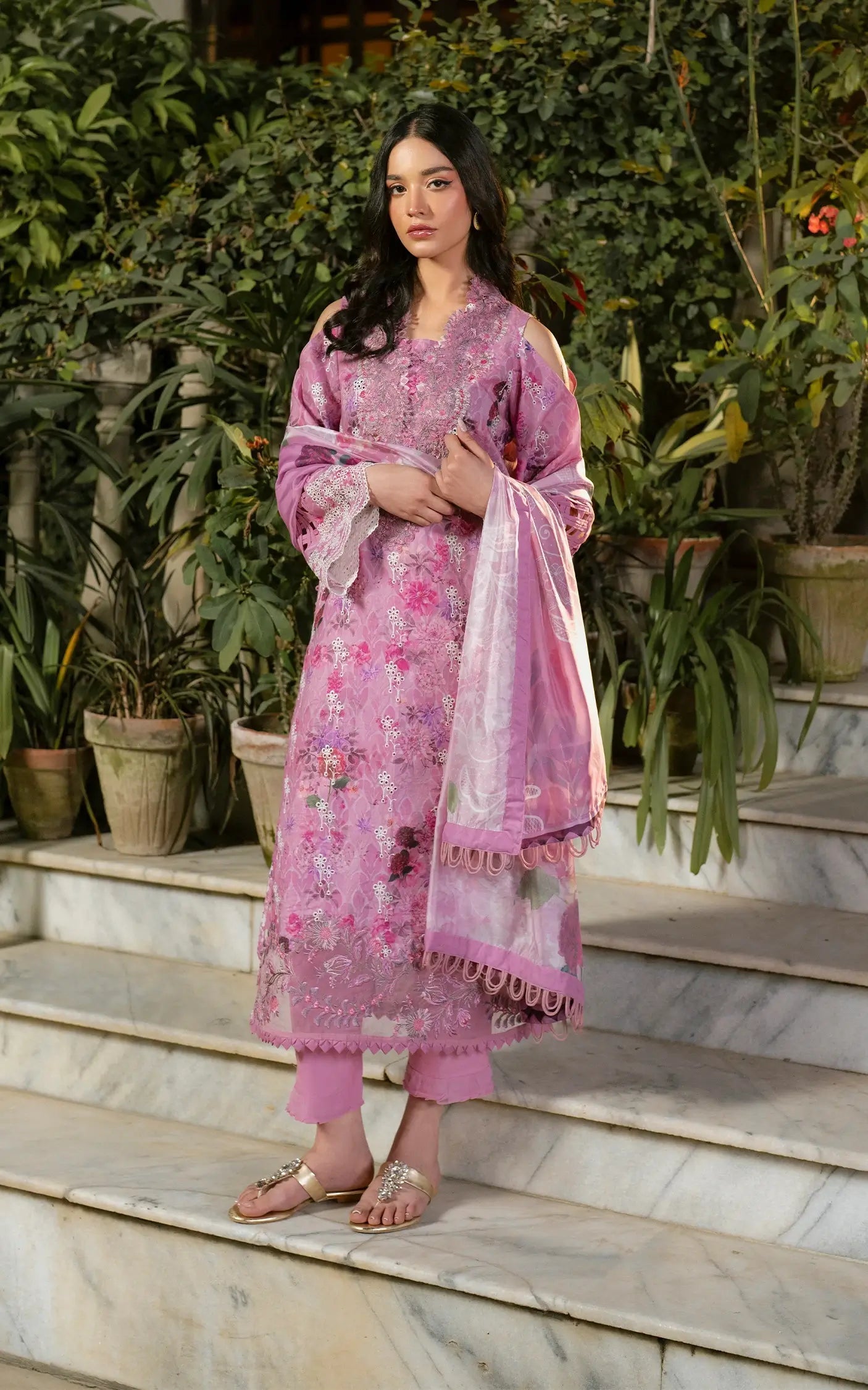 Asifa and Nabeel | Gulkari Summer 25 | Dawn Petals (GKL-10) - Official Asifa and Nabeel stockist in UK - Sakeena London