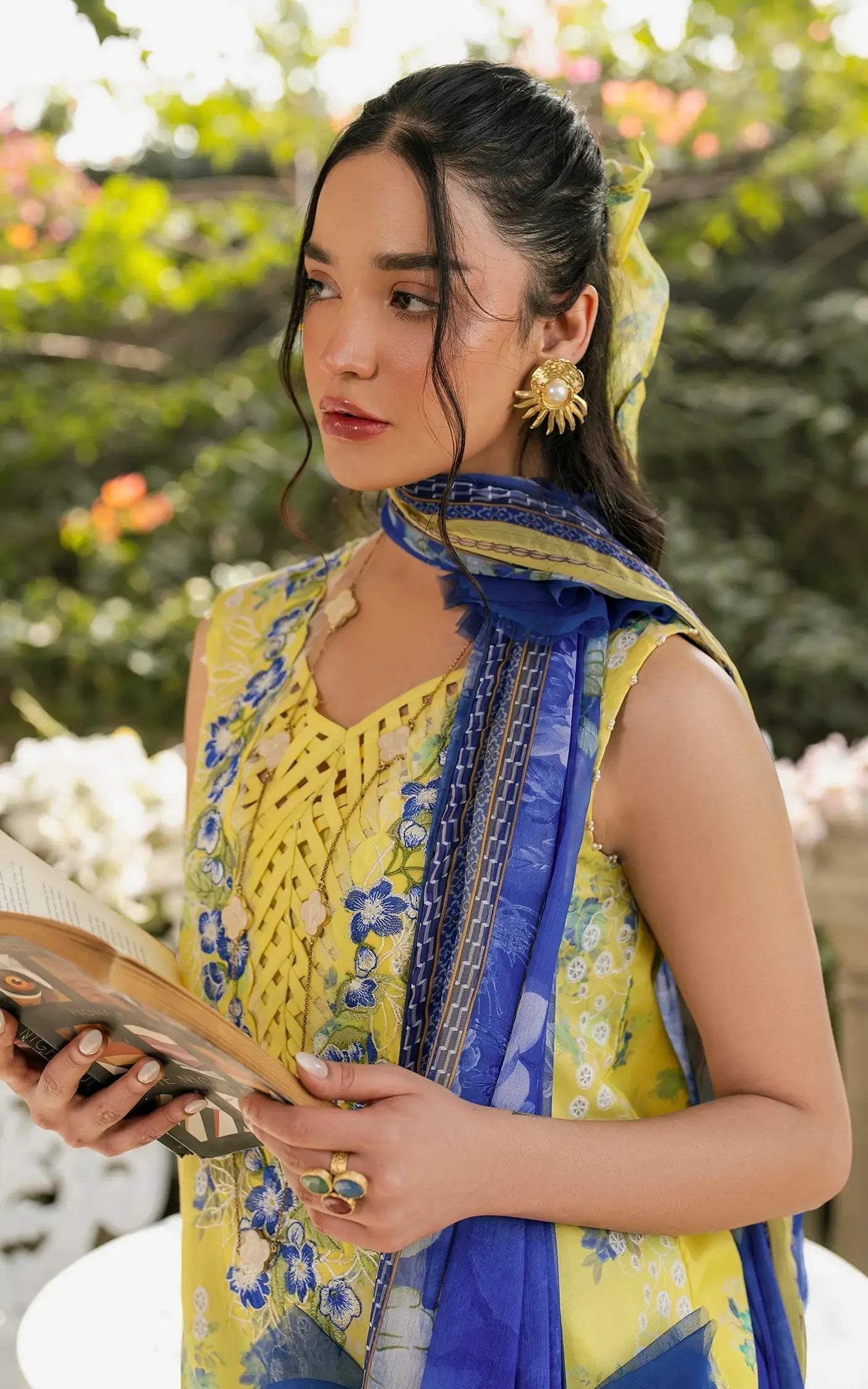 Asifa and Nabeel | Gulkari Summer 25 | Sunlit Breeze (GKL-15) - Official Asifa and Nabeel stockist in UK - Sakeena London