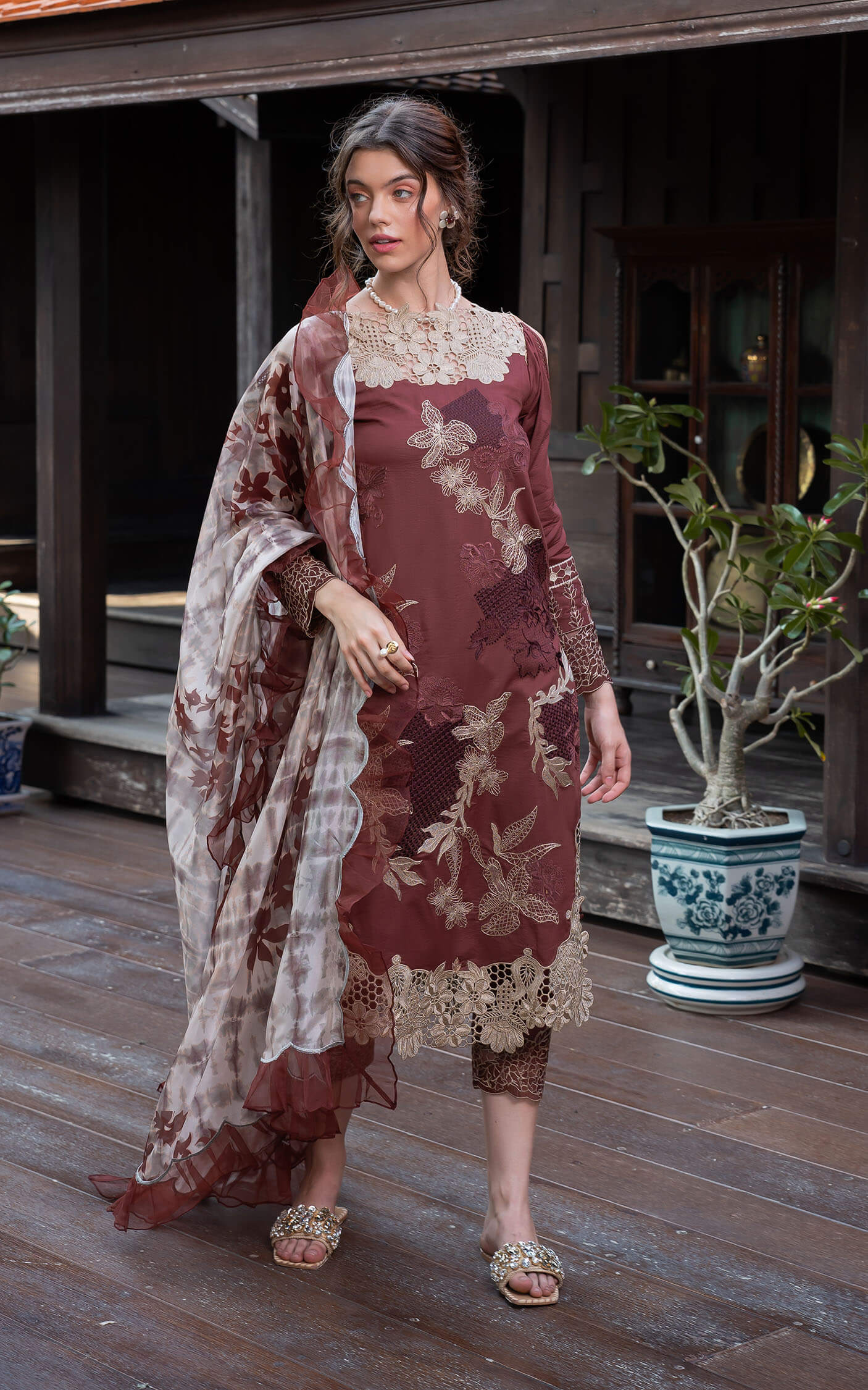 Asifa and Nabeel | Rosemary Ruffles 24 | Sheen - Official Asifa and Nabeel stockist in UK - Sakeena London
