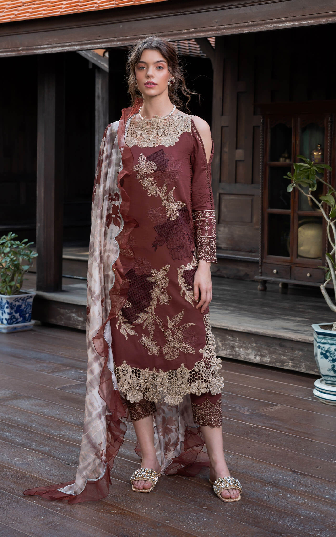 Asifa and Nabeel | Rosemary Ruffles 24 | Sheen - Official Asifa and Nabeel stockist in UK - Sakeena London