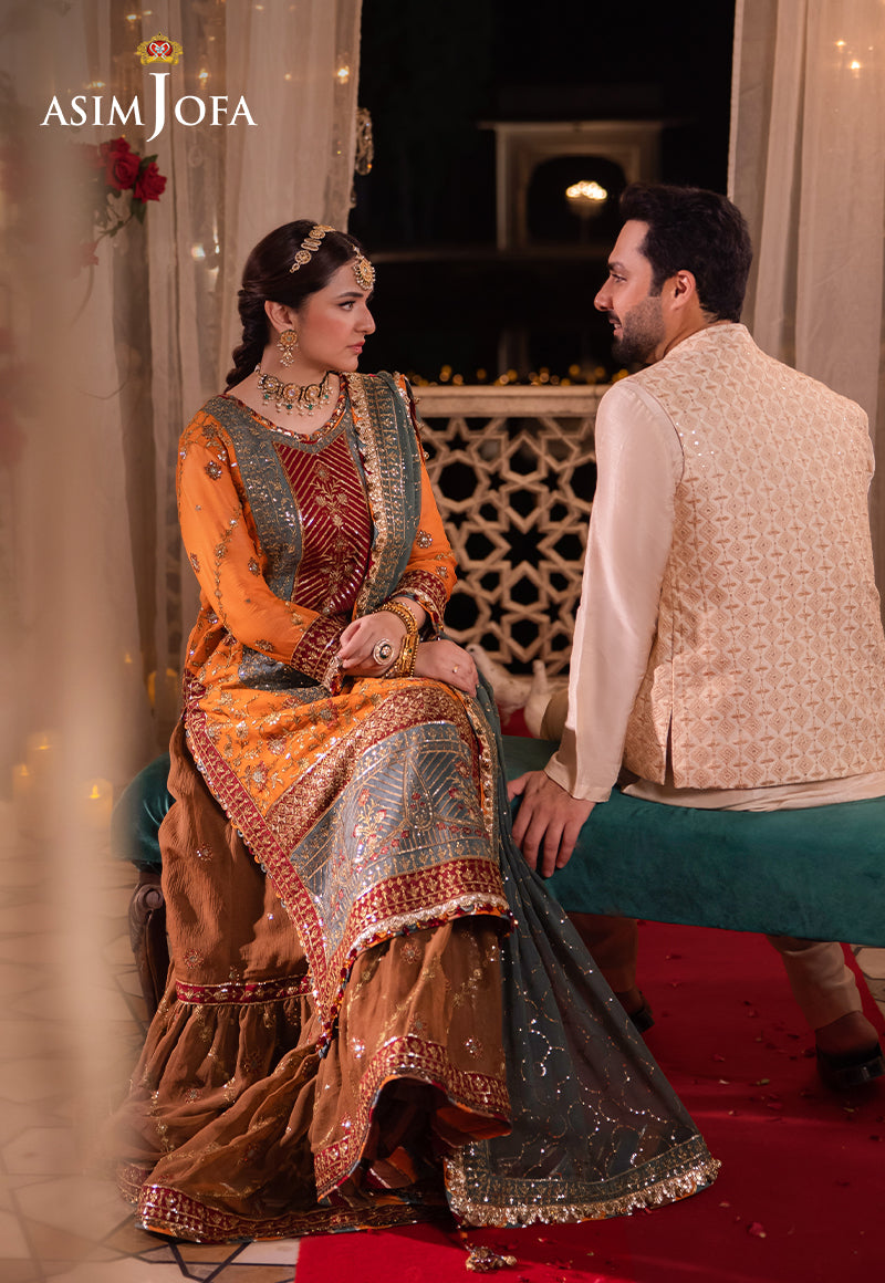 Asim Jofa | Vasl Wedding Formals | AJCR-07 - Official Asim Jofa stockist in UK - Sakeena London