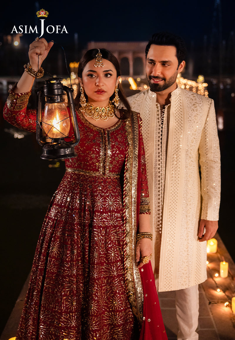 Asim Jofa | Vasl Wedding Formals | AJCR-05 - Official Asim Jofa stockist in UK - Sakeena London