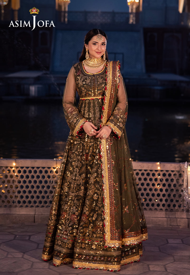 Asim Jofa | Vasl Wedding Formals | AJCR-09 - Official Asim Jofa stockist in UK - Sakeena London