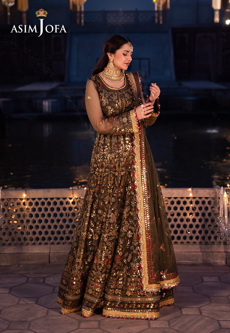 Asim Jofa | Vasl Wedding Formals | AJCR-09 - Official Asim Jofa stockist in UK - Sakeena London