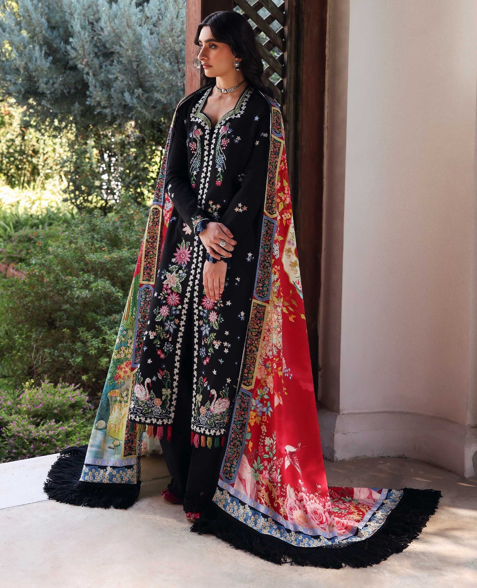 Republic Womenswear | Amaris Luxury Shawl 25 | Aveline - Official Republic Womenswear stockist in UK - Sakeena London