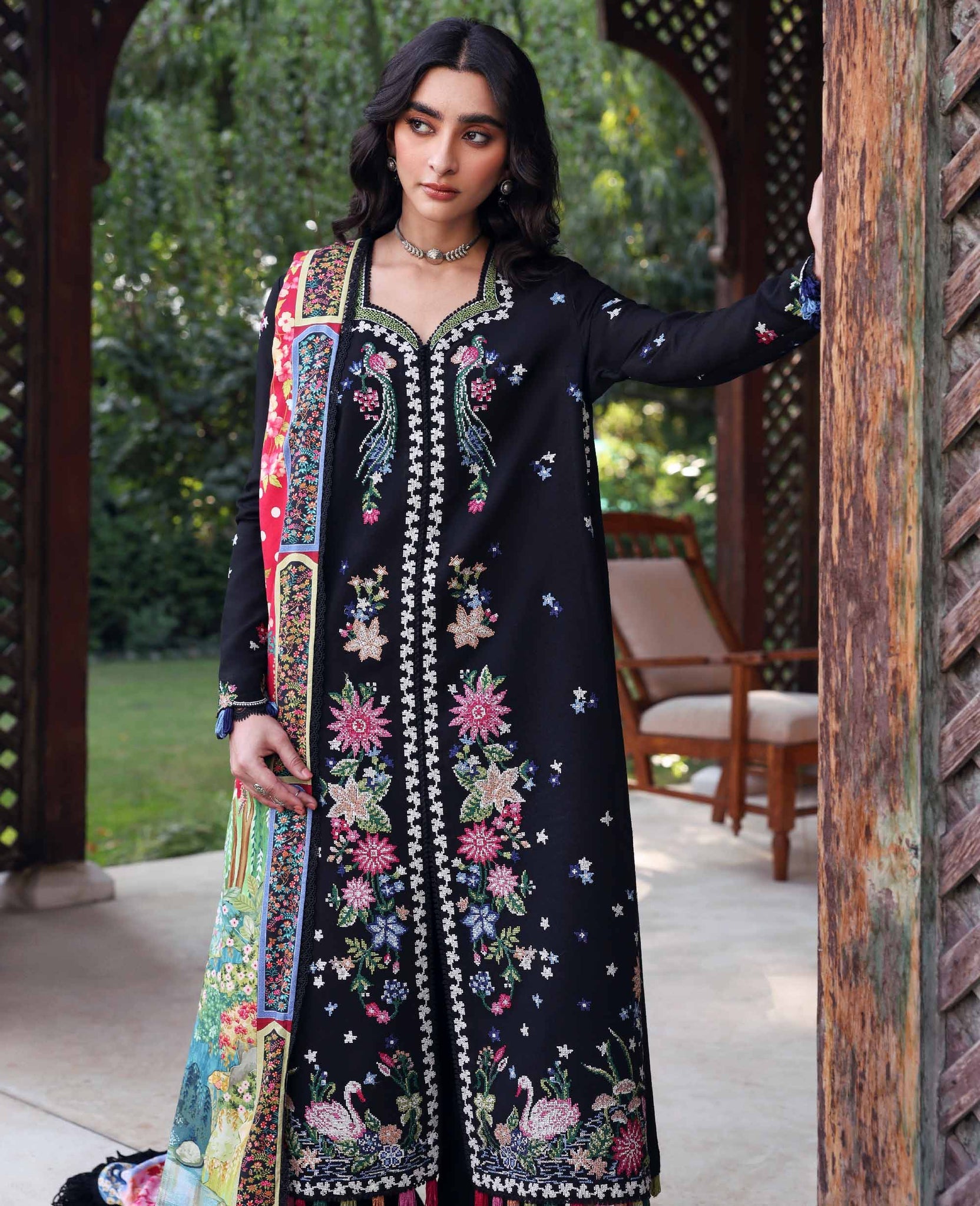 Republic Womenswear | Amaris Luxury Shawl 25 | Aveline - Official Republic Womenswear stockist in UK - Sakeena London