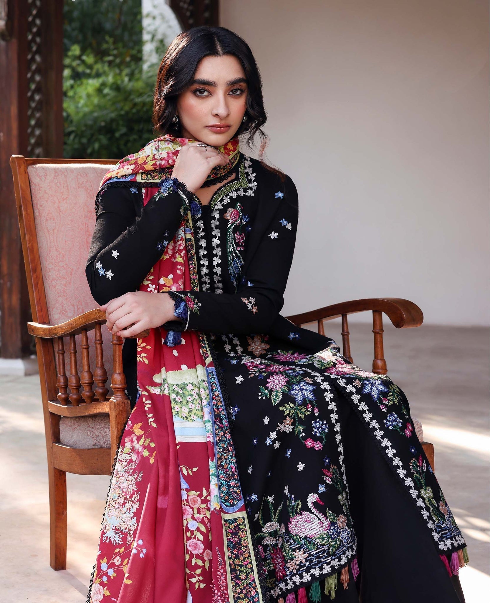 Republic Womenswear | Amaris Luxury Shawl 25 | Aveline - Official Republic Womenswear stockist in UK - Sakeena London