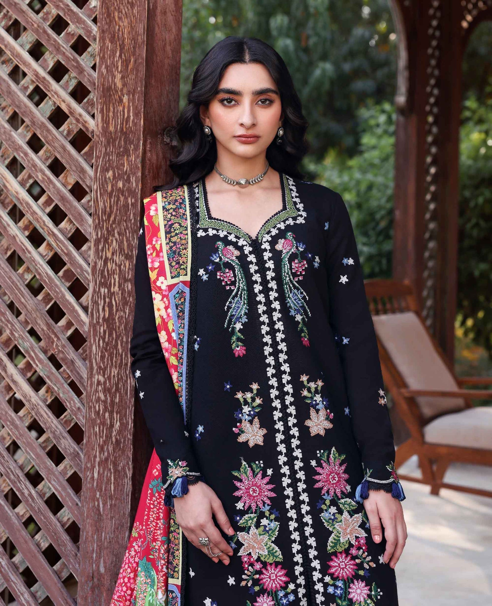 Republic Womenswear | Amaris Luxury Shawl 25 | Aveline - Official Republic Womenswear stockist in UK - Sakeena London