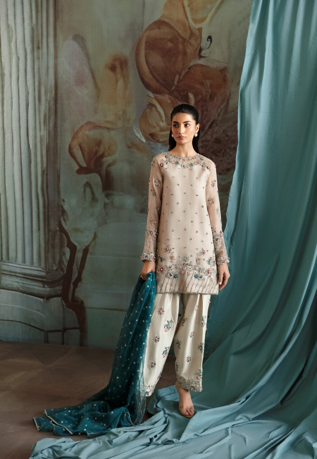Ayesha and Usman | Bliss Luxury Pret | Polar Mist - Official Ayesha and Usman stockist in UK - Sakeena London
