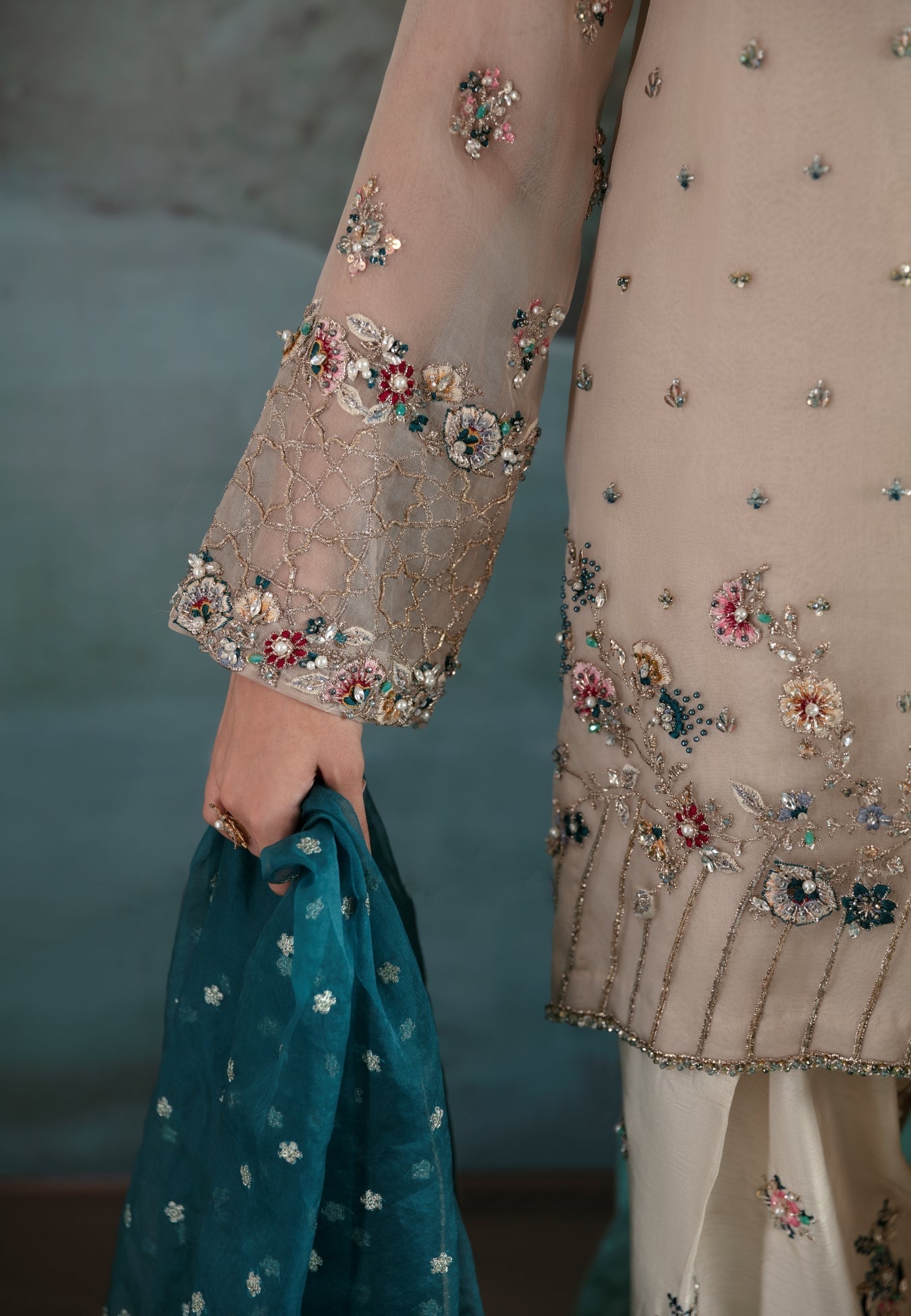 Ayesha and Usman | Bliss Luxury Pret | Polar Mist - Official Ayesha and Usman stockist in UK - Sakeena London