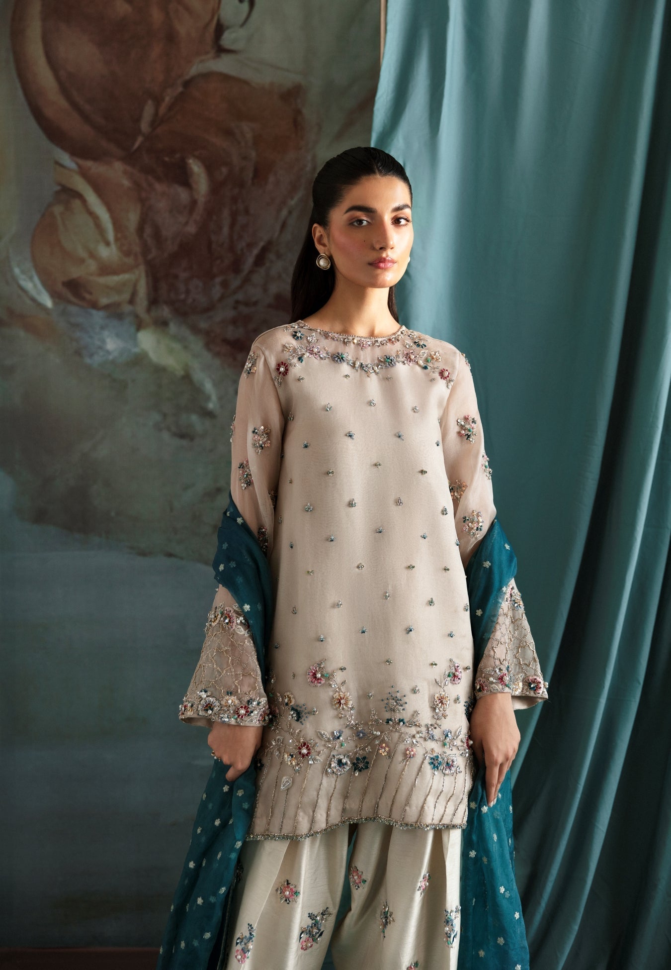 Ayesha and Usman | Bliss Luxury Pret | Polar Mist - Official Ayesha and Usman stockist in UK - Sakeena London