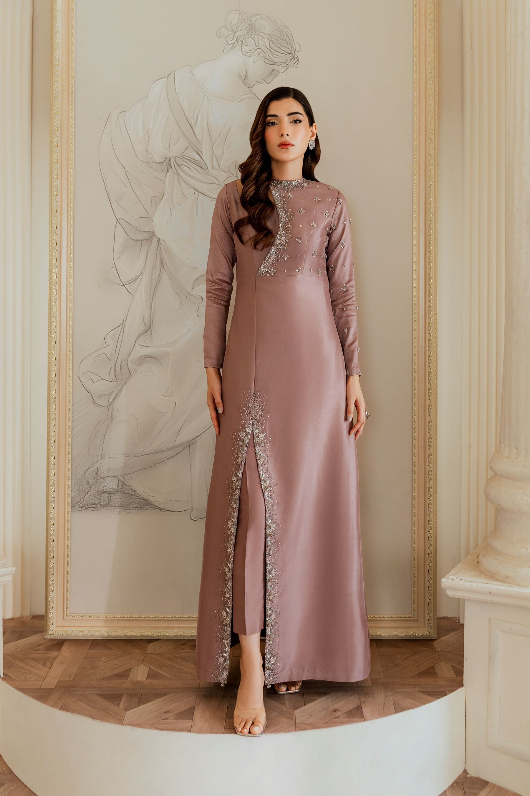 Ayesha and Usman | Grape Wine Luxury Pret | Evara - Official Ayesha and Usman stockist in UK - Sakeena London