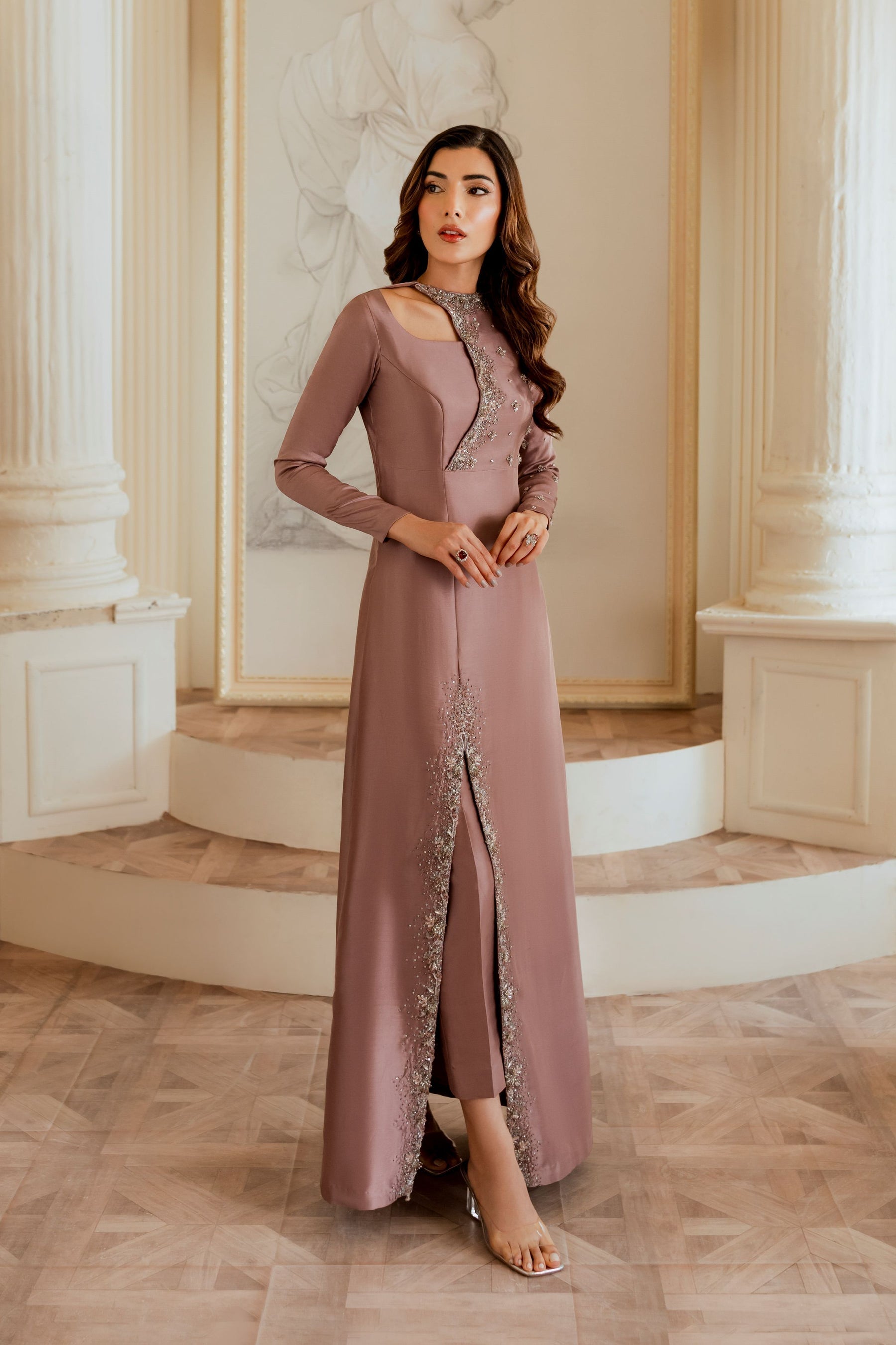 Ayesha and Usman | Grape Wine Luxury Pret | Evara - Official Ayesha and Usman stockist in UK - Sakeena London