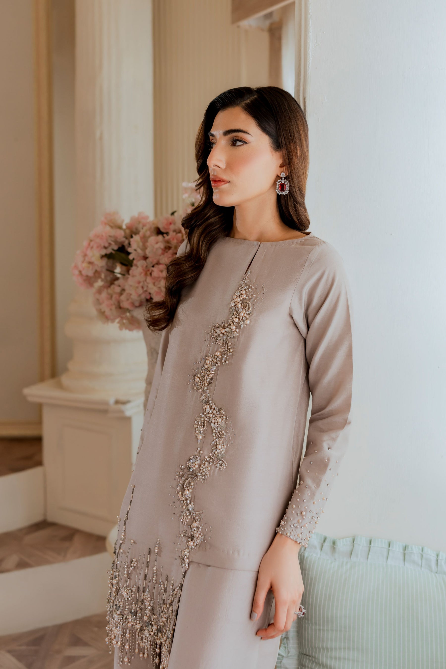 Ayesha and Usman | Grape Wine Luxury Pret | Gleam - Official Ayesha and Usman stockist in UK - Sakeena London