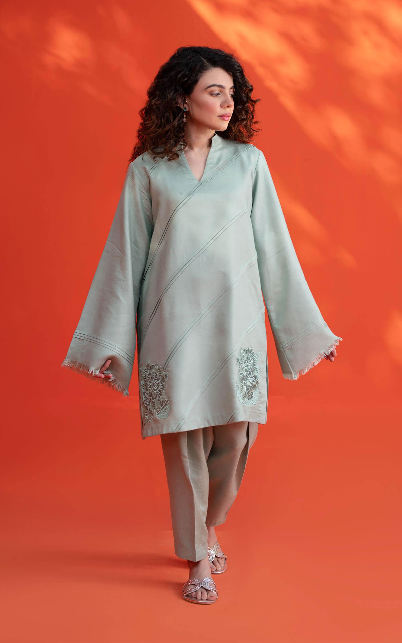 Asifa and Nabeel | Basic Pret 24 | Azure - Official Asifa and Nabeel stockist in UK - Sakeena London