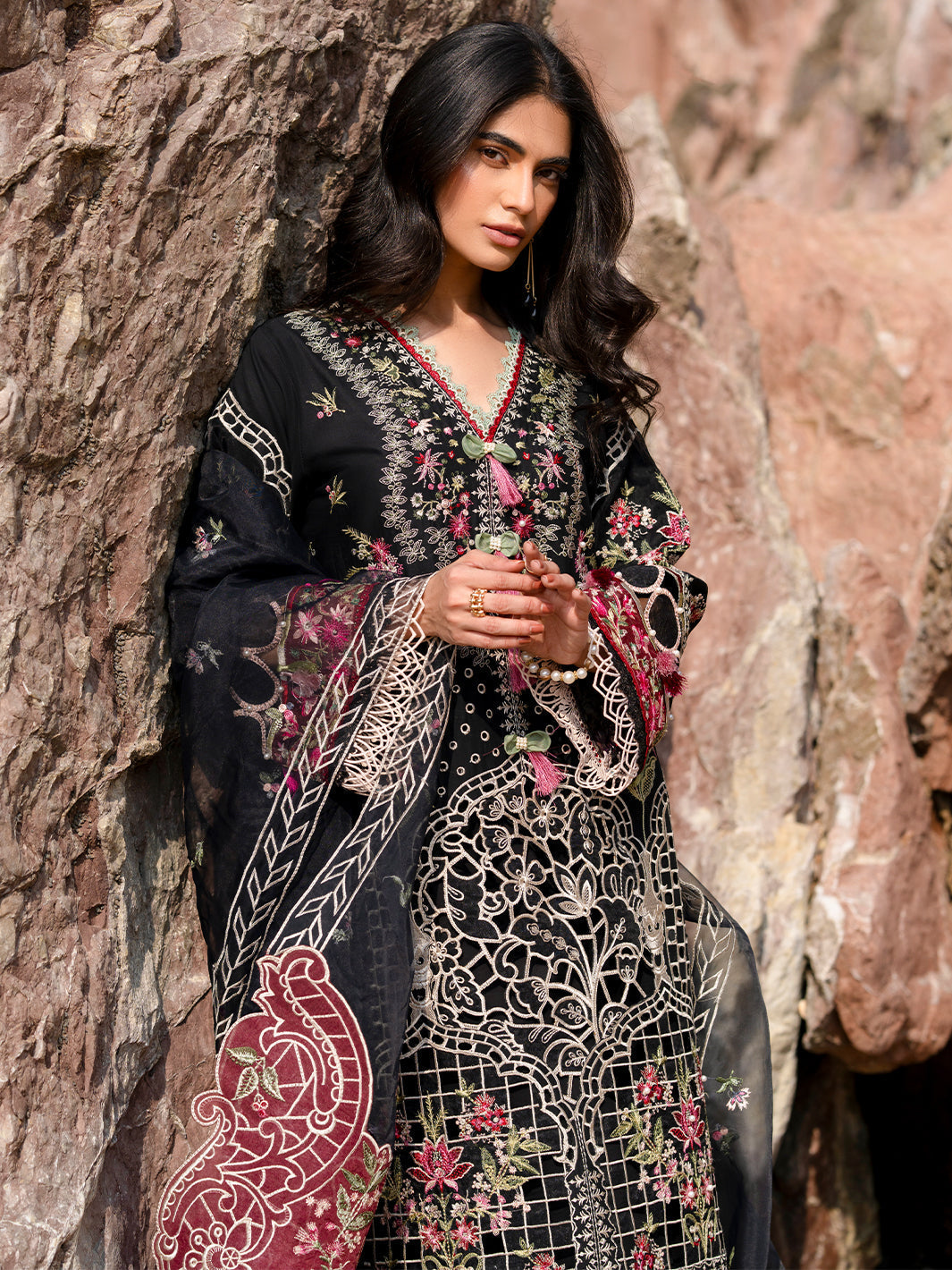 Mahnur | Sirena Luxury Lawn 25 | Azure - Official Mahnur stockist in UK - Sakeena London