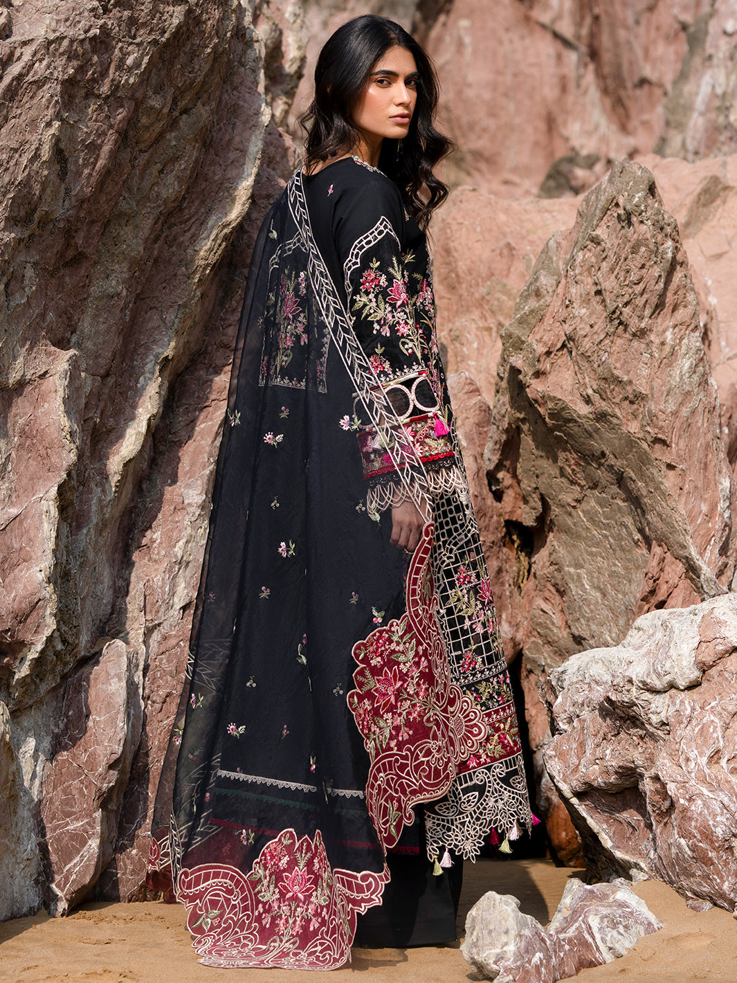 Mahnur | Sirena Luxury Lawn 25 | Azure - Official Mahnur stockist in UK - Sakeena London