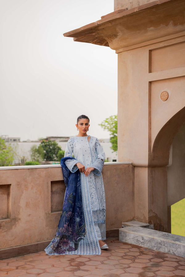 Azzal | Lawn 25 | SAPPHIRE - Official Azzal stockist in UK - Sakeena London