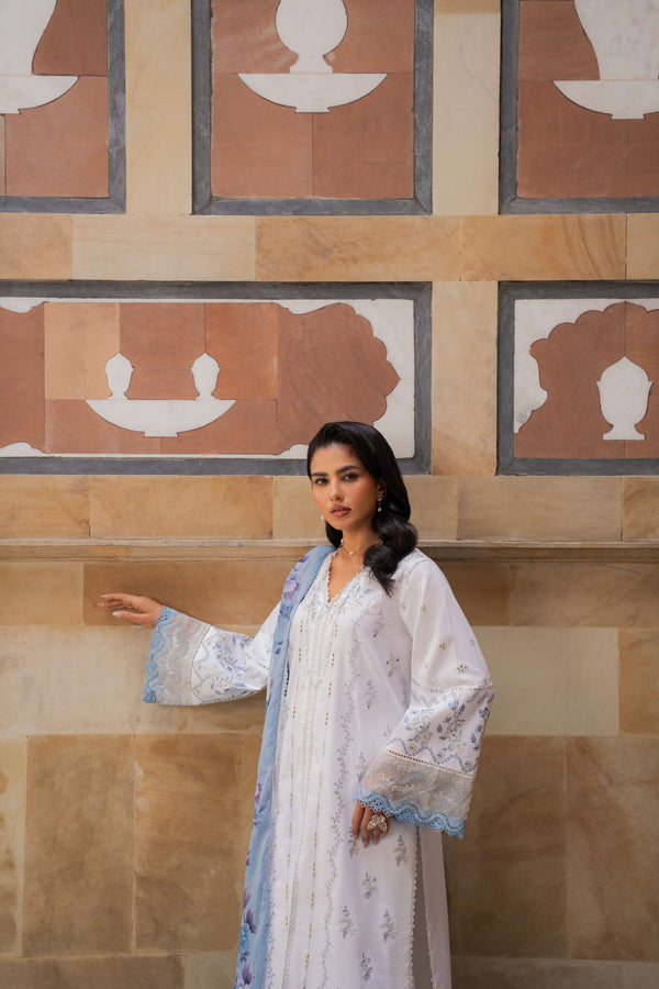 Azzal | Lawn 25 | IVORY - Official Azzal stockist in UK - Sakeena London