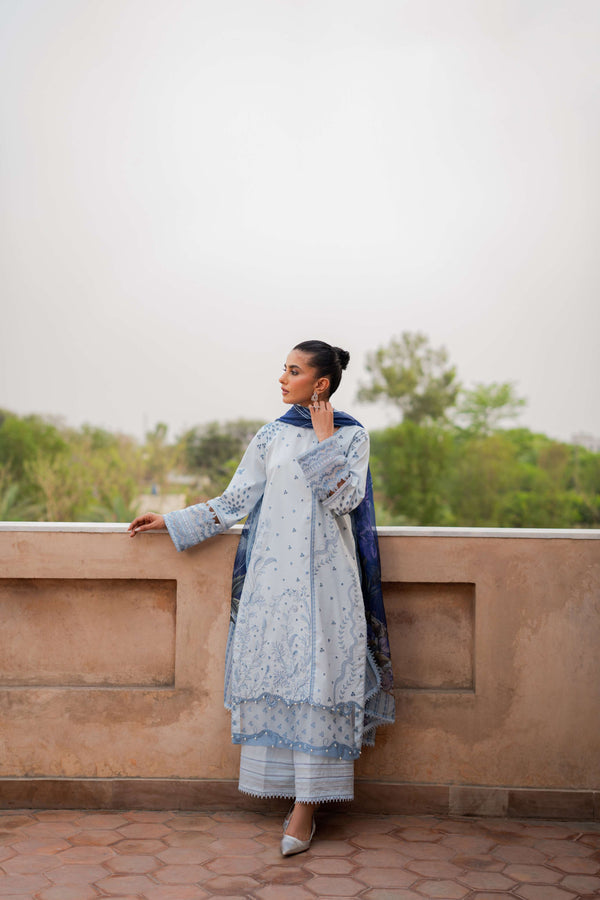 Azzal | Lawn 25 | SAPPHIRE - Official Azzal stockist in UK - Sakeena London