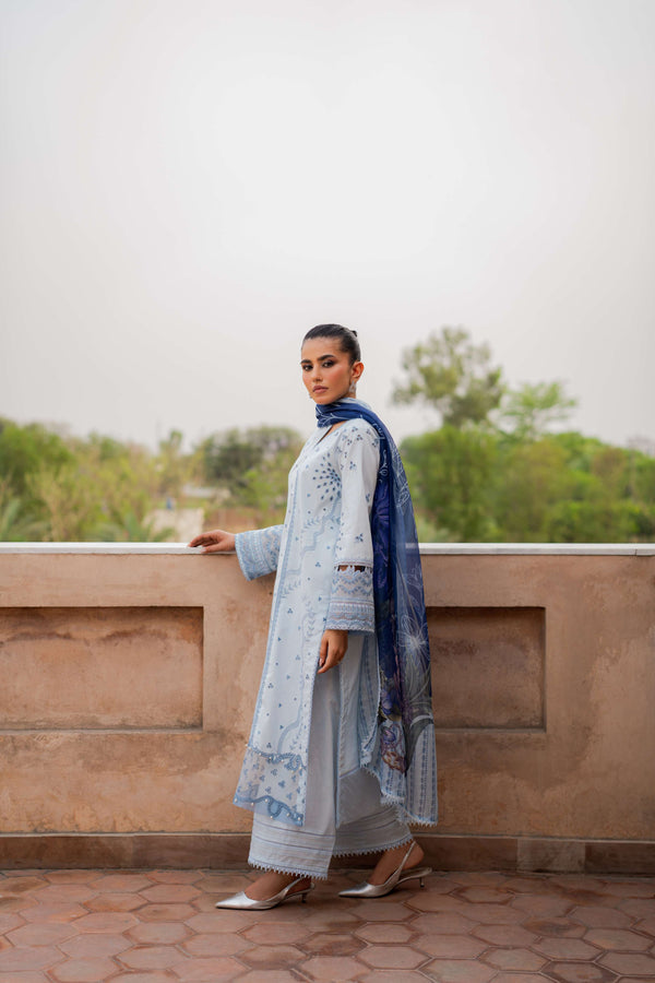 Azzal | Lawn 25 | SAPPHIRE - Official Azzal stockist in UK - Sakeena London