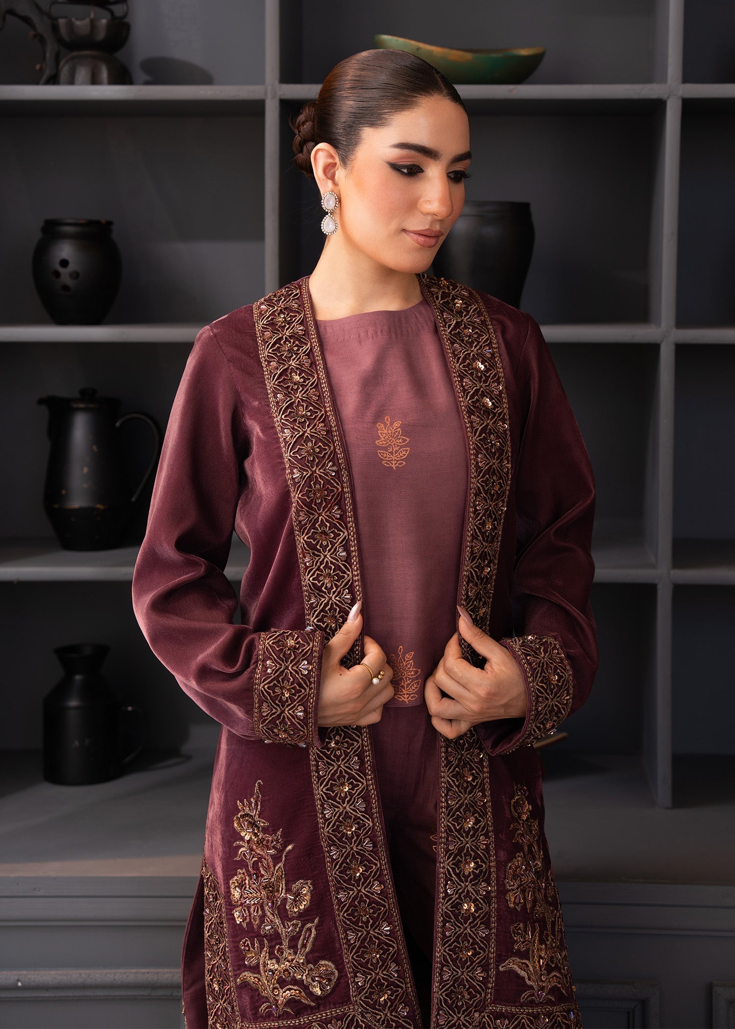 Fozia Khalid | The Velvet Rise 25 | OPAL MIST - Official Fozia Khalid stockist in UK - Sakeena London