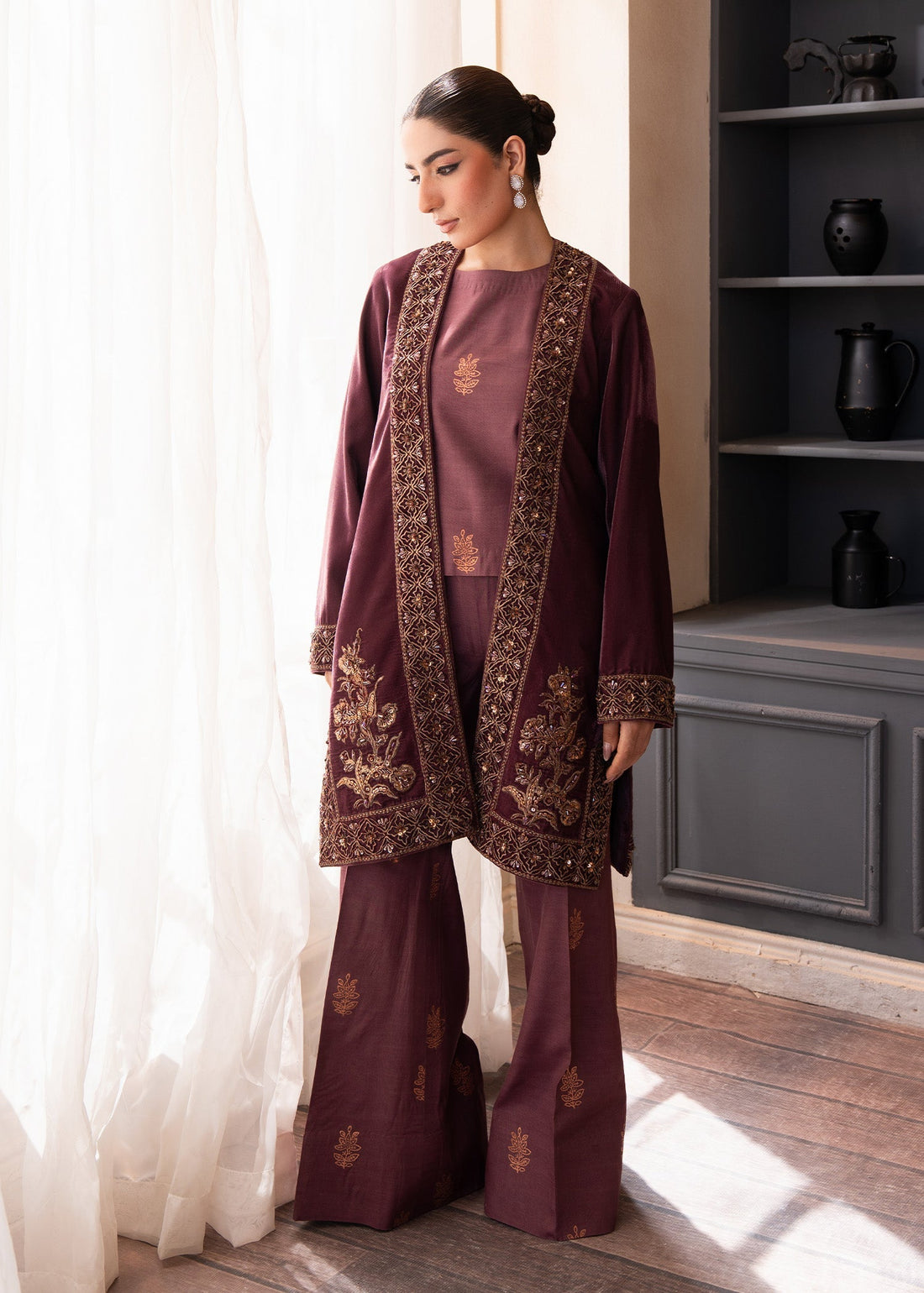 Fozia Khalid | The Velvet Rise 25 | OPAL MIST - Official Fozia Khalid stockist in UK - Sakeena London