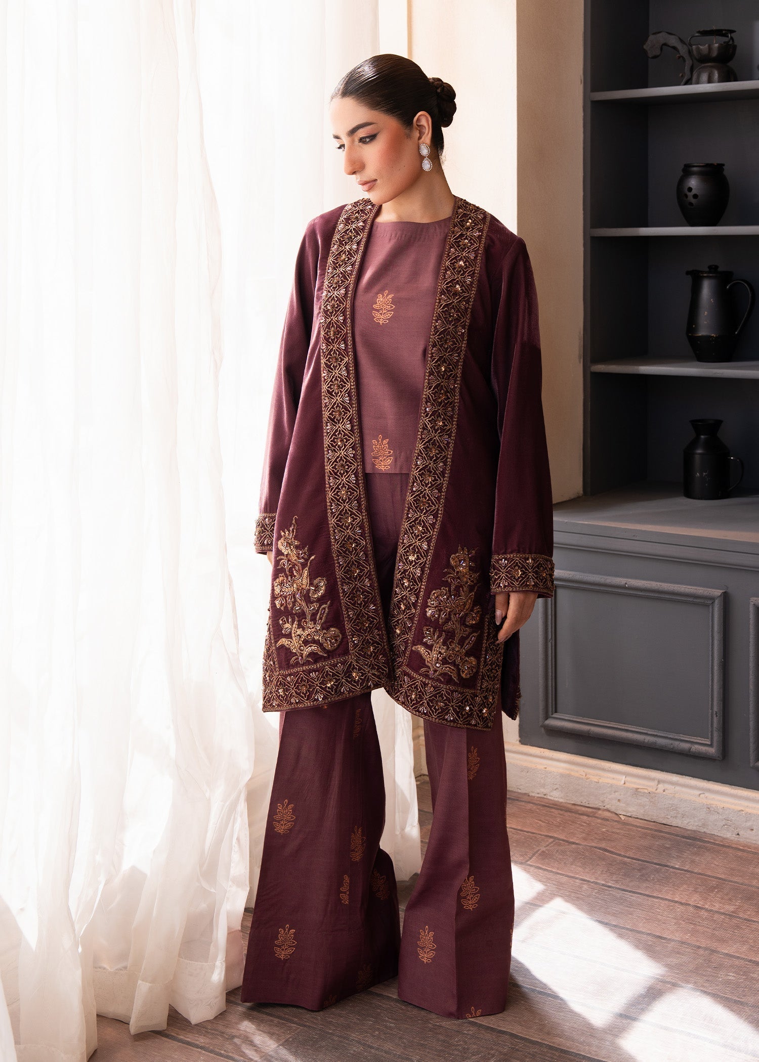 Fozia Khalid | The Velvet Rise 25 | OPAL MIST - Official Fozia Khalid stockist in UK - Sakeena London