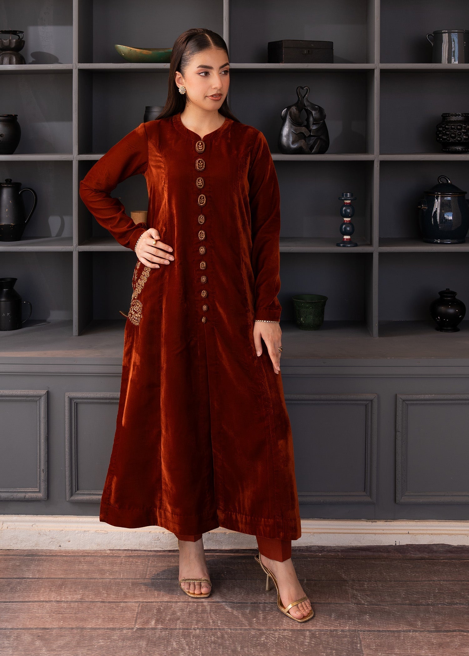 Fozia Khalid | The Velvet Rise 25 | MOCHA LUXE - Official Fozia Khalid stockist in UK - Sakeena London