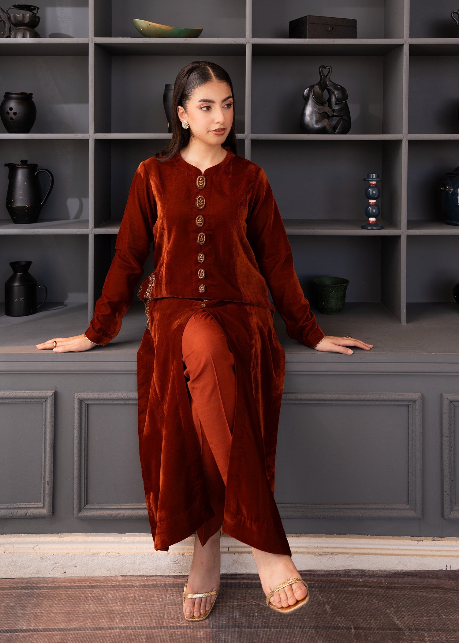 Fozia Khalid | The Velvet Rise 25 | MOCHA LUXE - Official Fozia Khalid stockist in UK - Sakeena London