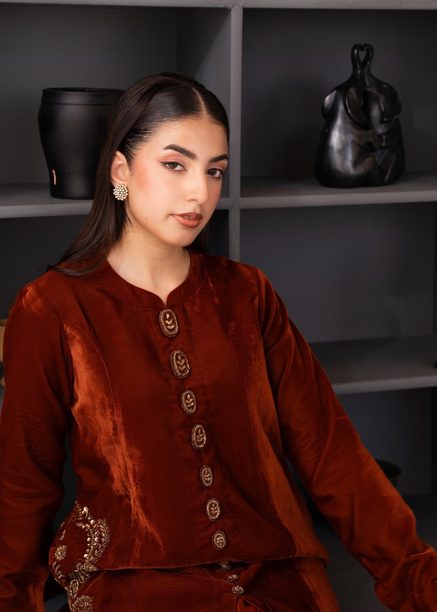 Fozia Khalid | The Velvet Rise 25 | MOCHA LUXE - Official Fozia Khalid stockist in UK - Sakeena London