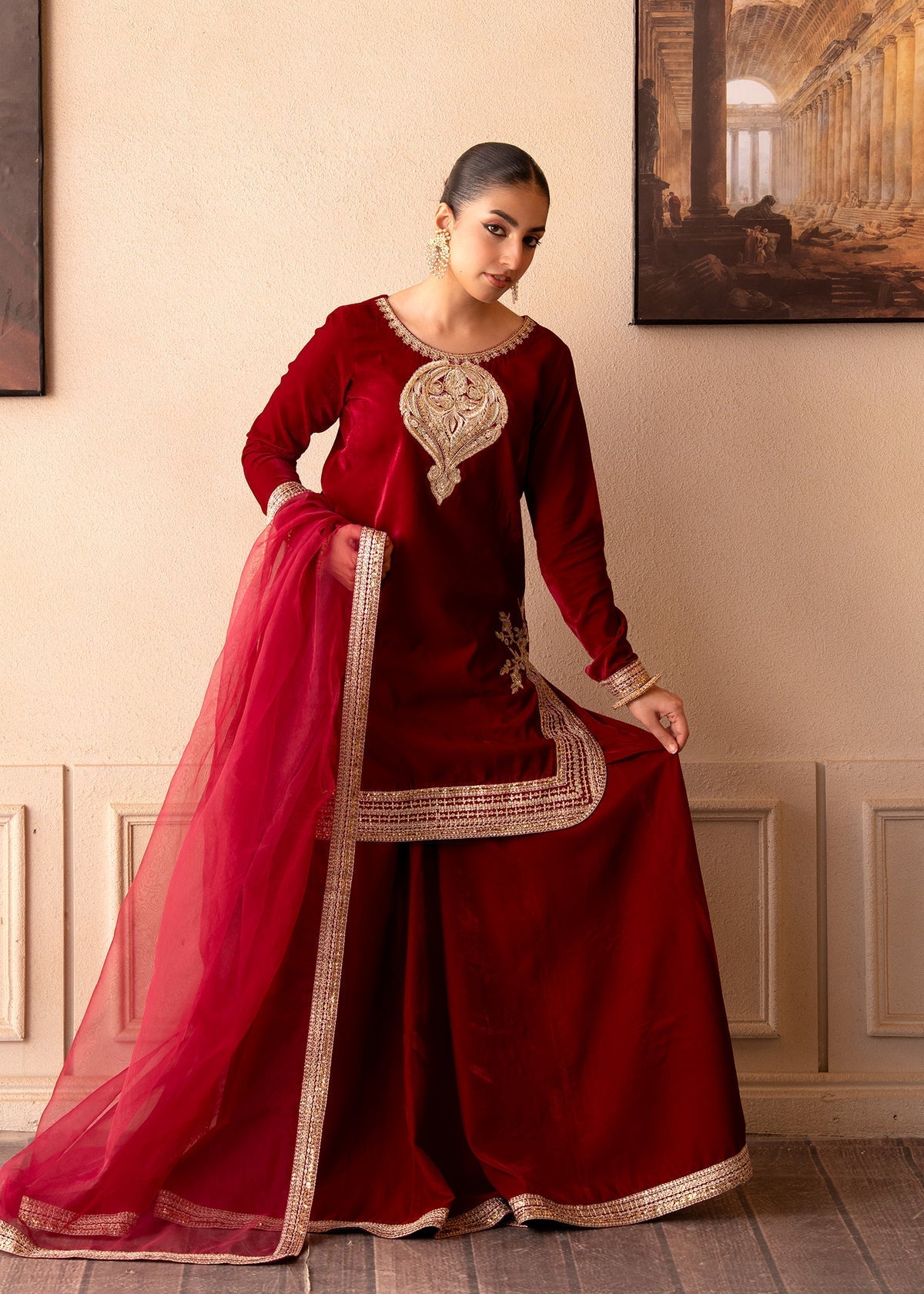 Fozia Khalid | The Velvet Rise 25 | ROSE EMBER - Official Fozia Khalid stockist in UK - Sakeena London
