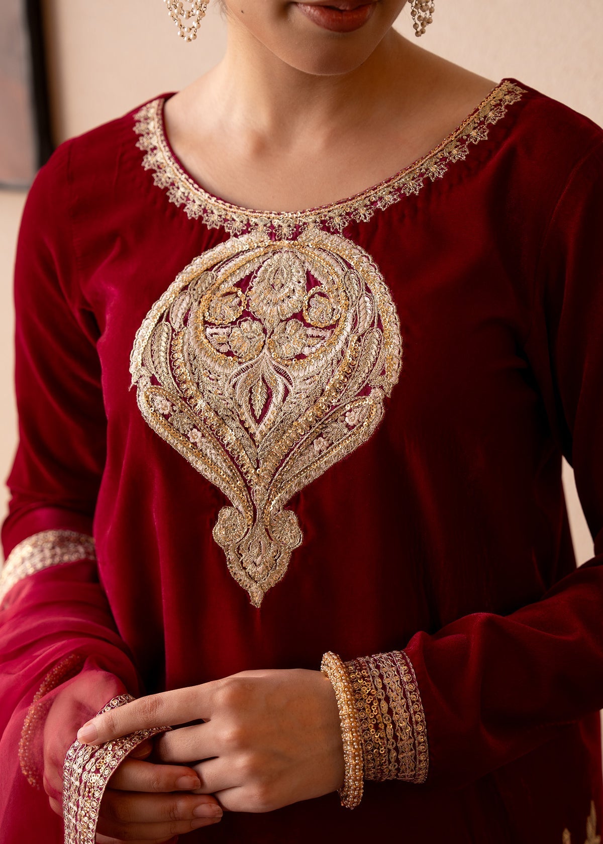 Fozia Khalid | The Velvet Rise 25 | ROSE EMBER - Official Fozia Khalid stockist in UK - Sakeena London