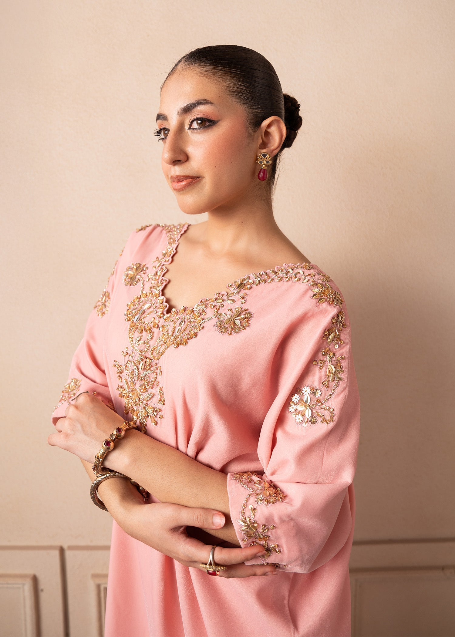 Fozia Khalid | The Velvet Rise 25 | BLUSH AURA - Official Fozia Khalid stockist in UK - Sakeena London