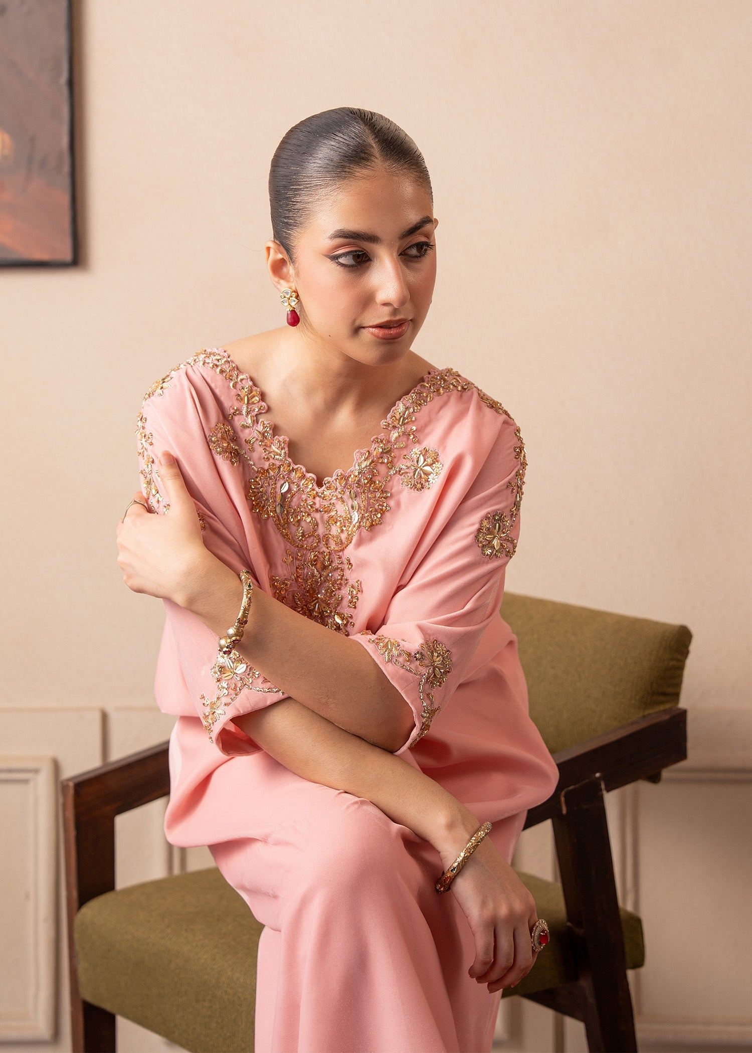 Fozia Khalid | The Velvet Rise 25 | BLUSH AURA - Official Fozia Khalid stockist in UK - Sakeena London