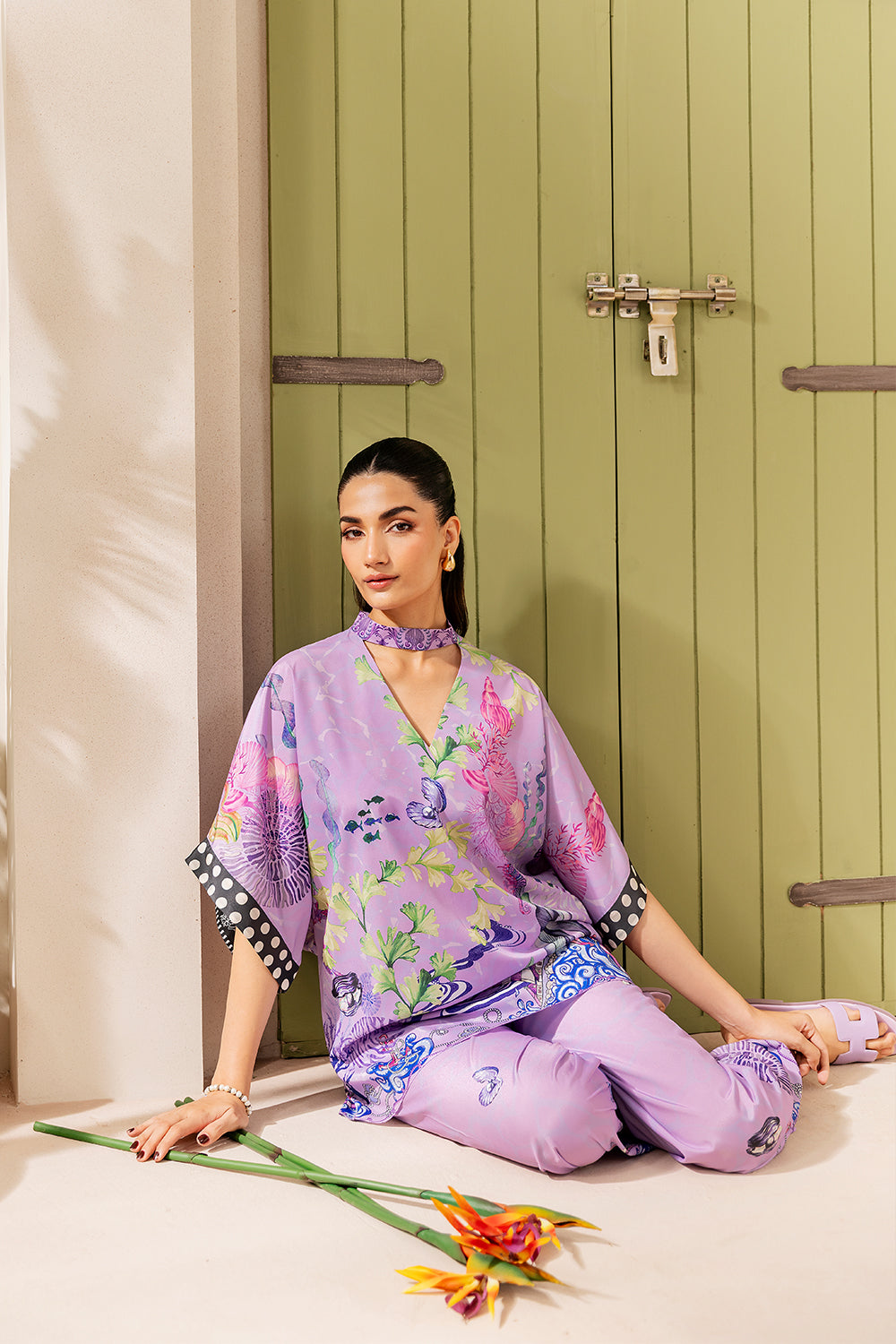 Saira Rizwan | Silk Coords 25 | LILAC LUSH - SRSP-25-10 - Official Saira Rizwan stockist in UK - Sakeena London