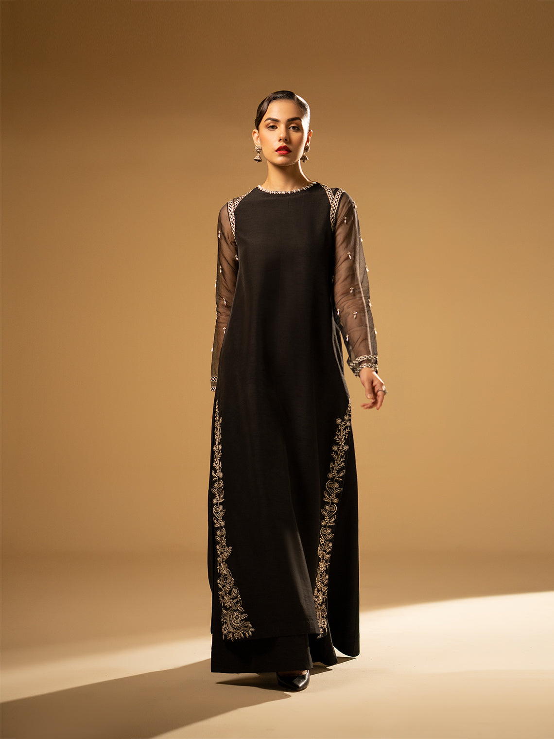 Fozia Khalid | Eid Edit 24 | Black Swan - Official Fozia Khalid stockist in UK - Sakeena London