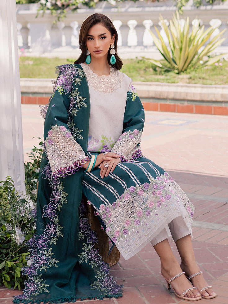 Parishay | IVY Bloom V2 Lawn | BLOOM-01 - Official Parishay stockist in UK - Sakeena London