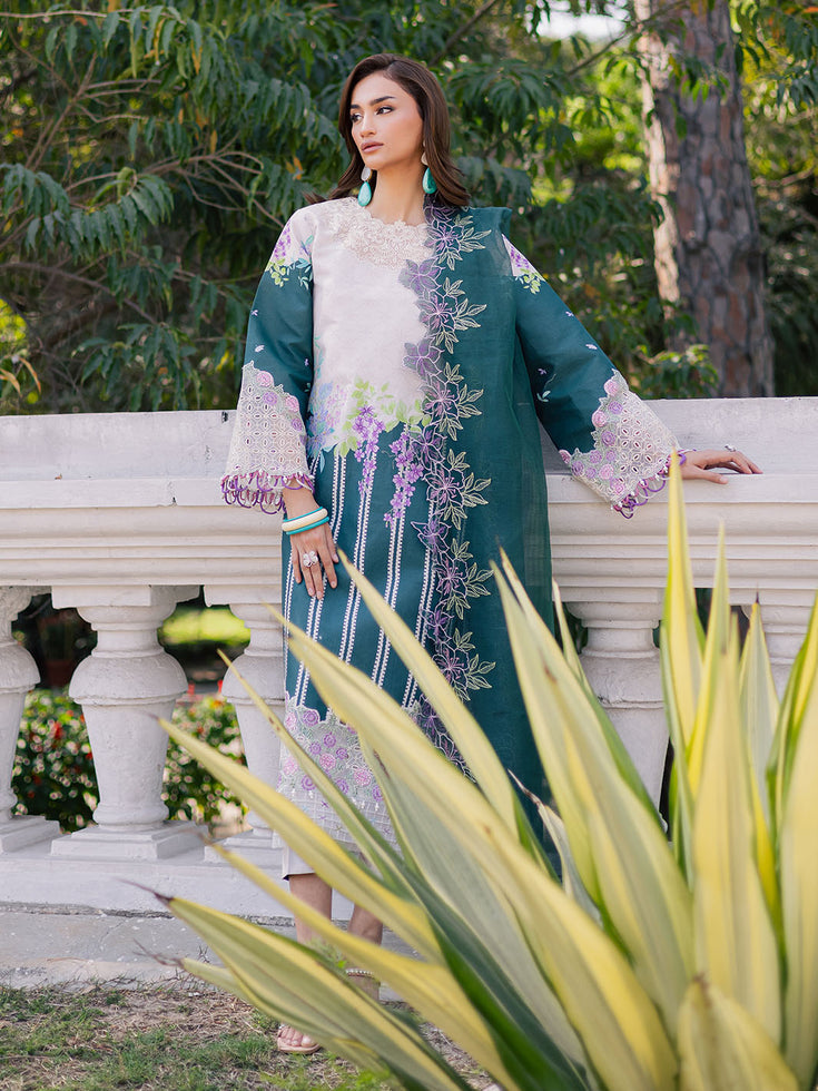 Parishay | IVY Bloom V2 Lawn | BLOOM-01 - Official Parishay stockist in UK - Sakeena London