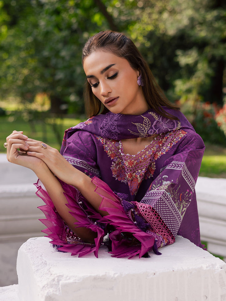 Parishay | IVY Bloom V2 Lawn | BLOOM-07 - Official Parishay stockist in UK - Sakeena London