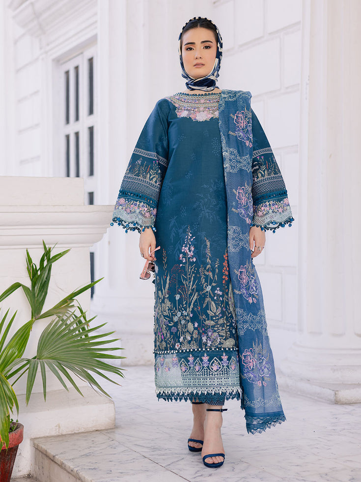 Parishay | IVY Bloom V2 Lawn | BLOOM-08 - Official Parishay stockist in UK - Sakeena London