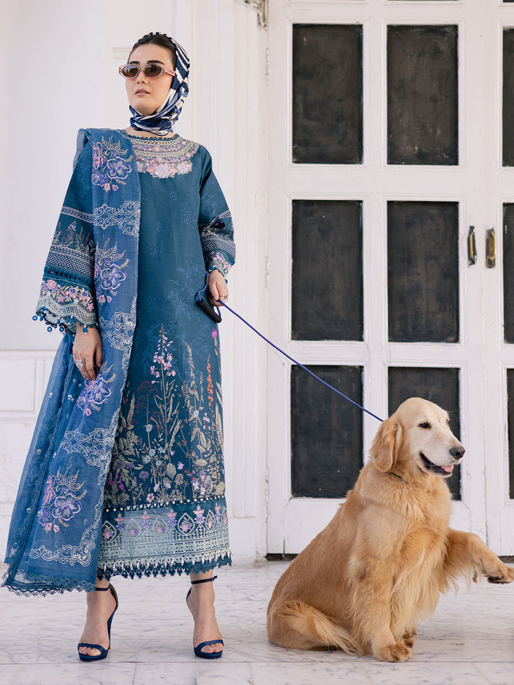 Parishay | IVY Bloom V2 Lawn | BLOOM-08 - Official Parishay stockist in UK - Sakeena London