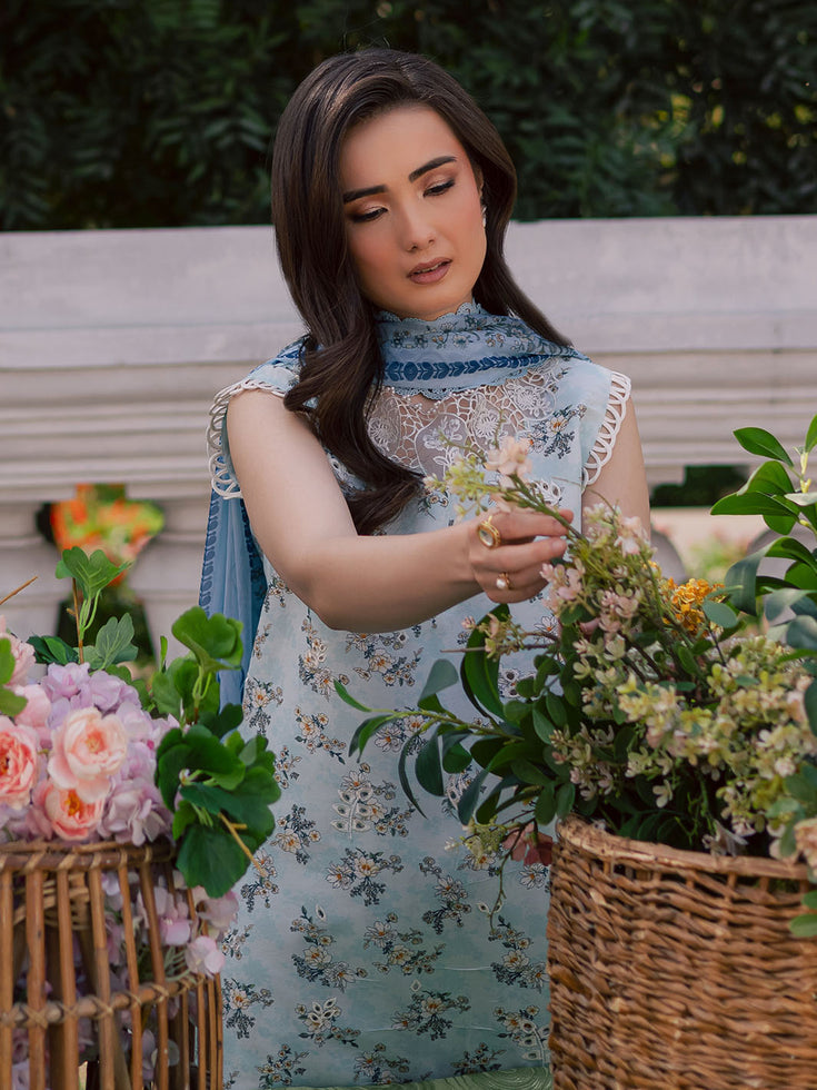 Parishay | IVY Bloom V2 Lawn | BLOOM-10 - Official Parishay stockist in UK - Sakeena London