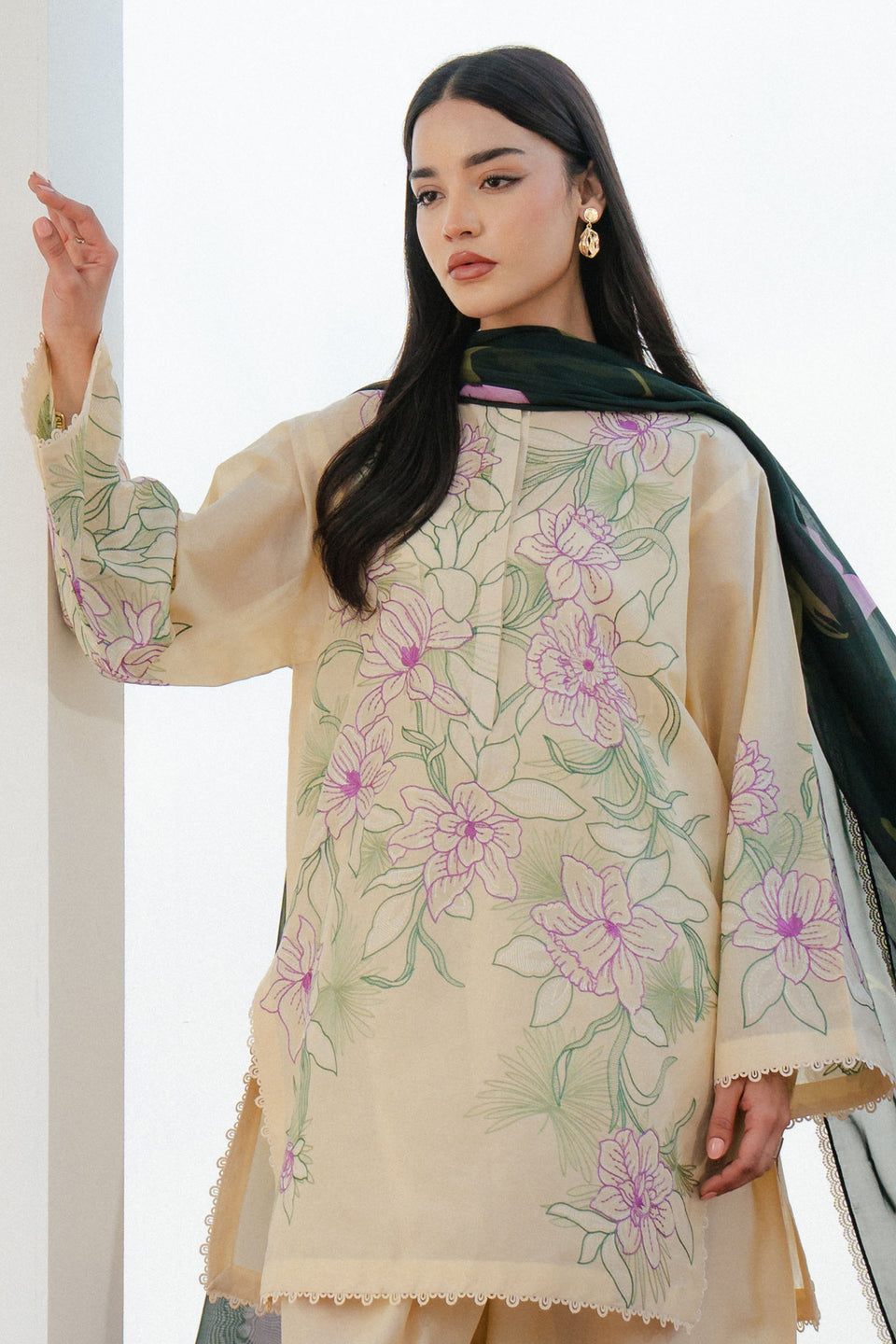 Zara Shahjahan | Coco Lawn 25 | BLOOM-1B - Official Zara Shahjahan stockist in UK - Sakeena London
