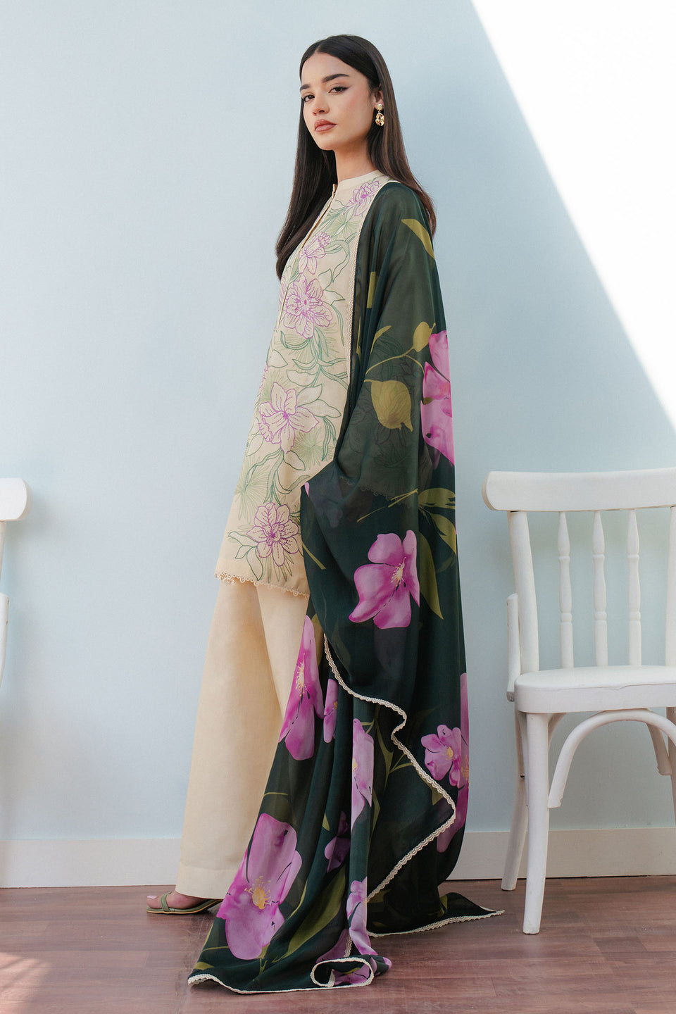 Zara Shahjahan | Coco Lawn 25 | BLOOM-1B - Official Zara Shahjahan stockist in UK - Sakeena London
