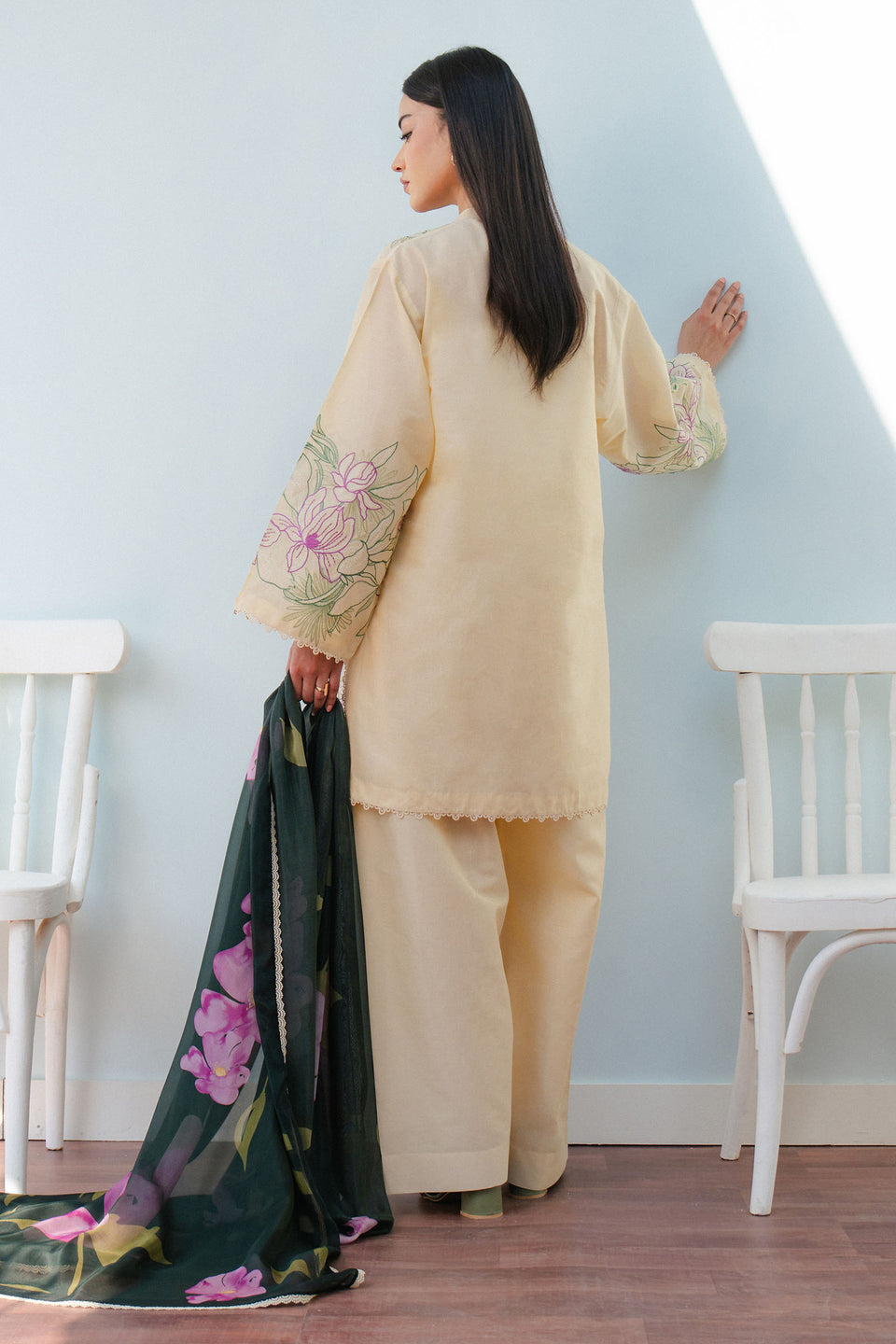 Zara Shahjahan | Coco Lawn 25 | BLOOM-1B - Official Zara Shahjahan stockist in UK - Sakeena London