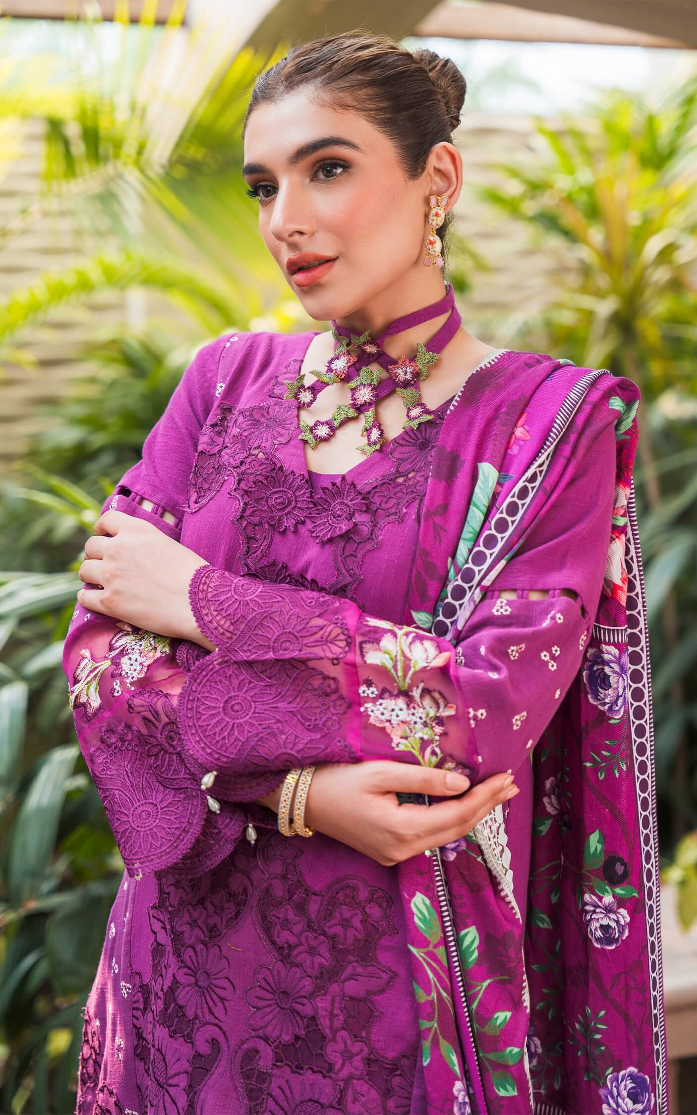 Asifa and Nabeel | Luxury Winter 24 | BLOOM WL-09 - Official Asifa and Nabeel stockist in UK - Sakeena London