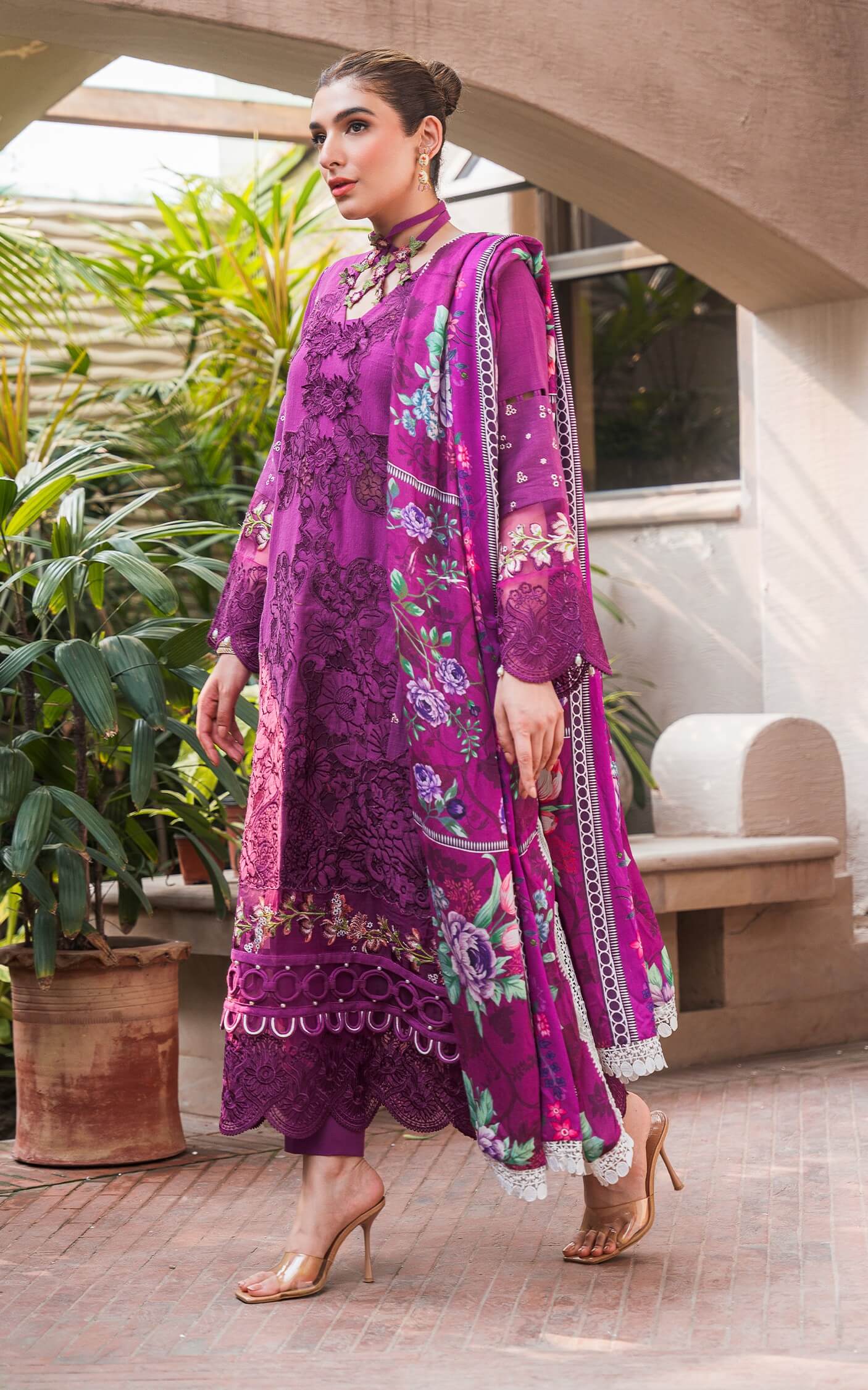 Asifa and Nabeel | Luxury Winter 24 | BLOOM WL-09 - Official Asifa and Nabeel stockist in UK - Sakeena London