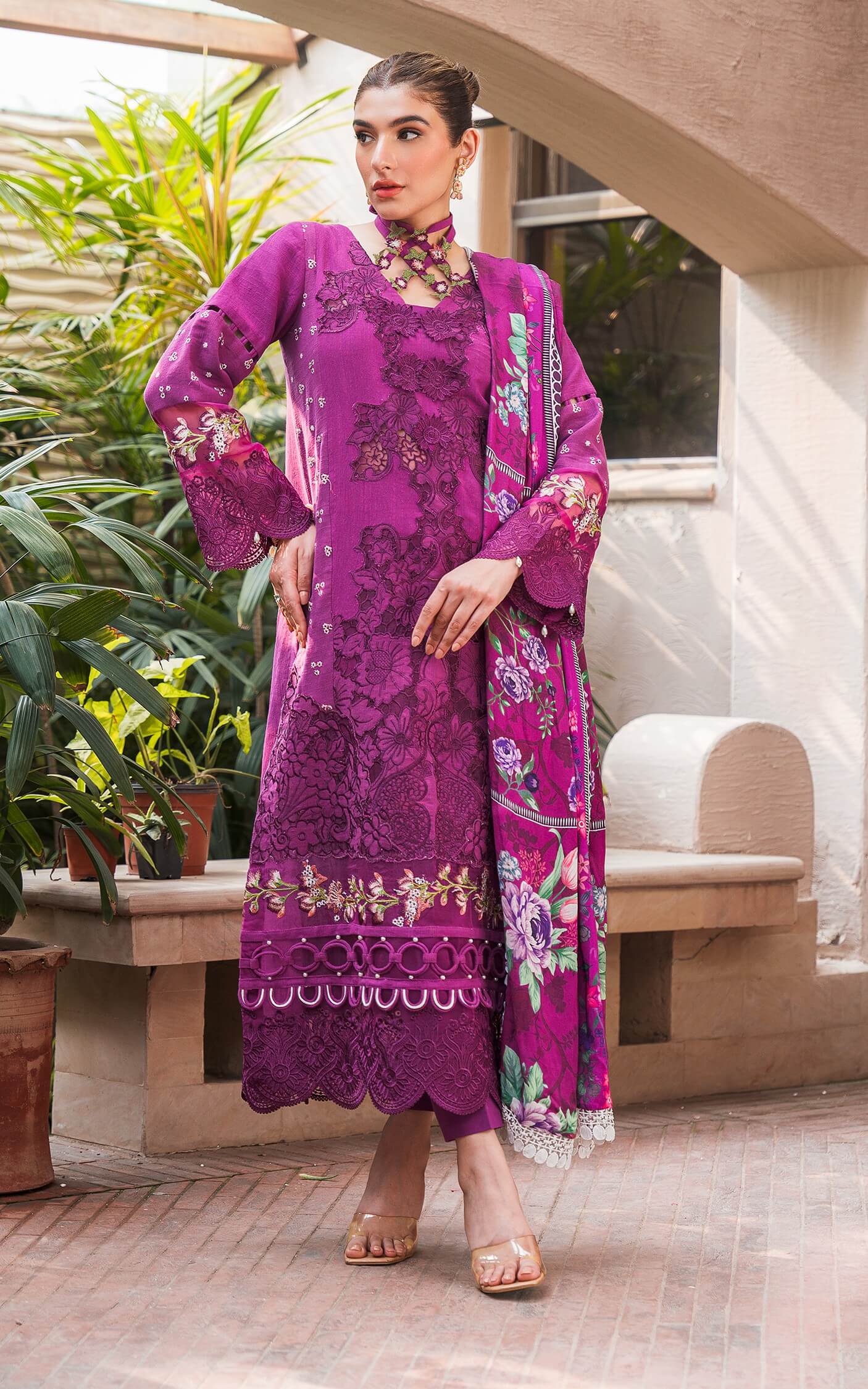 Asifa and Nabeel | Luxury Winter 24 | BLOOM WL-09 - Official Asifa and Nabeel stockist in UK - Sakeena London